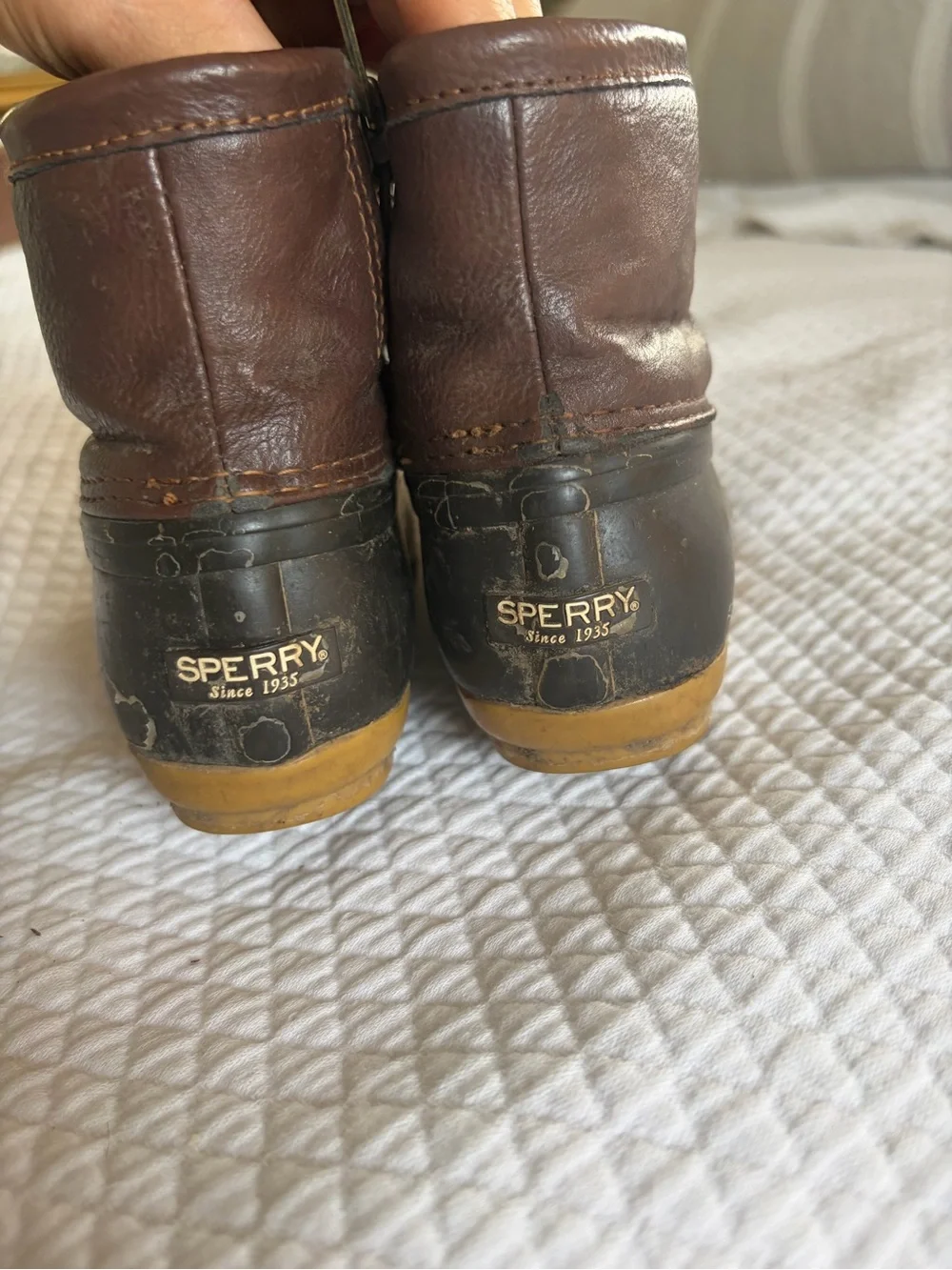 Sperry Kids Brown and Black Duck Boots